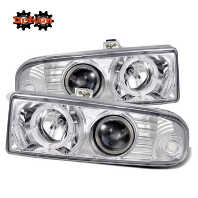 Faros proyectores cromados carcasa cromada para Chevy S10/Blazer 98-04 Foto 1 de 2