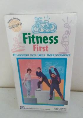 NEW Harcourt Brace VHS - Fitness First Video series Health Grade 5 kids - Sealed - Image 1 of 4