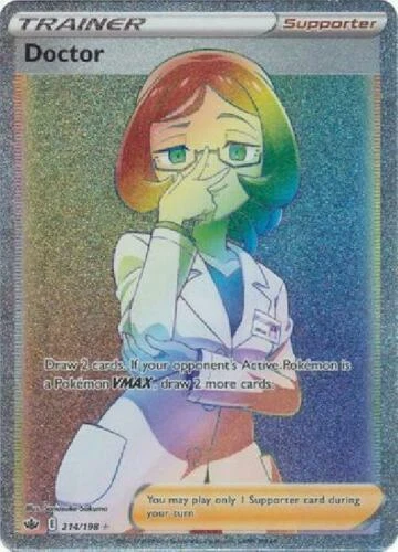 Pokemon -  Doctor - 214/198 - Secret Rare - Battle Styles - NM/M - New - Image 1 of 1