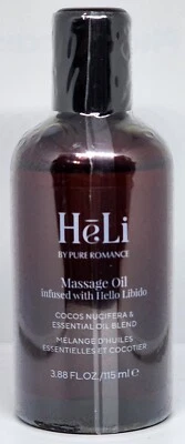 Aceite de masaje Heli Pure Romance infundido con botella de 3,88 fl oz nuevo Foto 1 de 4