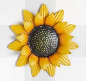Decoración de pared con flores de metal girasol | interior | exterior | jardín - Imagen 1 de 1