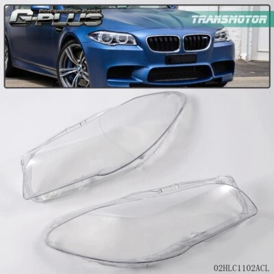 Lente de repuesto de faros transparentes apta para BMW F10 F18 520 523 525 535 530 10-2014 Foto 1 de 4