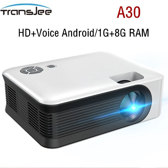 TRANSJEE A30 HD-Compatible Mobile Phone Screen Projection Home Bedroom Projector - Image 1 of 4