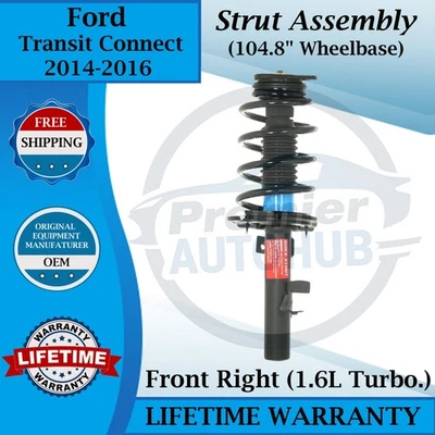 Monroe OEM Front Right Strut For 2014-2016 Ford Transit Connect Lifetime Warran. - Изображение 1 из 4