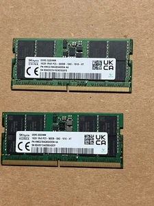 2 x 16GB = Laptop RAM 32GB DDR5 SODIMM 2x16G PC5-5600B - Picture 1 of 1