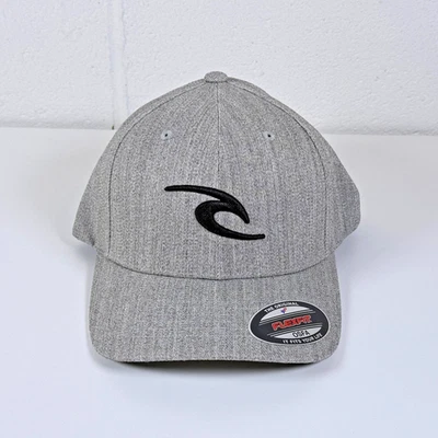 Rip Curl Tepan Men's Flex Fit Hat Light Gray Heather OSFM - Image 1 of 4