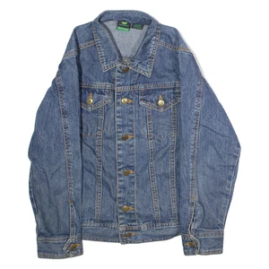JOHN DEERE Boys Denim Jacket Blue M - Picture 1 of 6