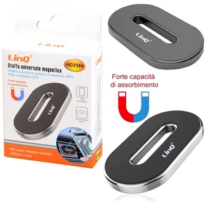 Supporto mobile magnetico per cruscotto per auto montaggio casa per tutti i tel - Foto 1 di 6