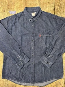 LEVI'S ® Camicia Shirt LEVIS UOMO VINTAGE COWBOY WESTERN taglia XXL Denim - Foto 1 di 11