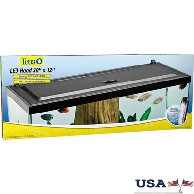 LED Aquarium Hood Energy Efficient Filter Compatible Low Profile Natural Shimmer - Image 1 of 4