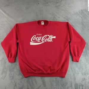 Coca-Cola Sweatshirt Mens XL Crewneck Pullover Gildan Ultra Blend Graphic Enjoy - Bild 1 von 15