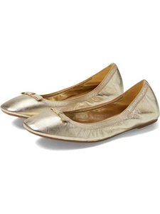 KATE SPADE NEW YORK Womens Gold Elasticized Claudette Slip On Ballet Flats 6.5 B - Picture 1 of 11