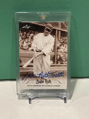 Linda Ruth-Tosetti (Granddaughter) SIGNED 2016 Babe Ruth #44 Yankees - Image 1 of 2