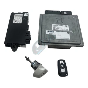 BMW 3 Series E90 E91 E92 E93 Engine ECU Lockset DME 5WK93614 7573863 - Picture 1 of 6