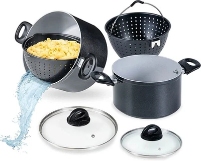 Genius Cerafit Magic Pot Kochtopf-Set 6tlg. 20cm + 24cm Topf 3,7l + 6,3l - Bild 1 von 4