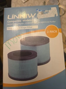 2pk Linnivv MK06 MK01 Filter True HEPA for AROEVE Air Purifier, Kloudi DH-JH01 - Picture 1 of 4