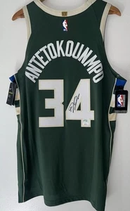 Giannis Antetokounmpo & Jrue Holiday Milwaukee Bucks Signed Authentic Jersey LOT - Picture 1 of 4