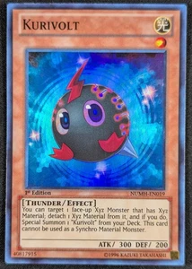Carta Yugioh Holo Super Rara Kurivolt 1996 1° Edizione NUMH-EN019 (NM) - Foto 1 di 2