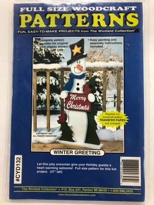 Patrones de artesanía en madera tamaño completo Navidad y muñeco de nieve Foto 1 de 4