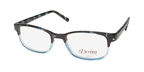 NEW DEREON DOV520 EYEWEAR 52 19 140 PLASTIC SQUARE FULL RIM 450 WOMENS BLUE