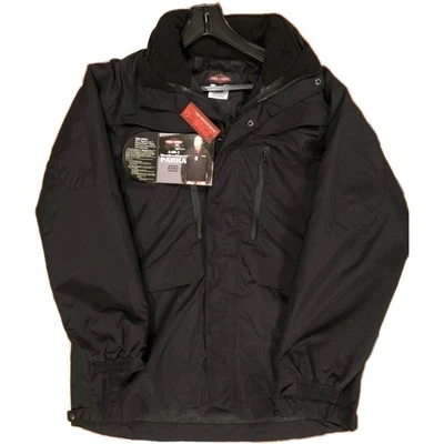 TruSpec 24-7 3 en 1 Chaqueta Negra Táctica Protección contra el Clima, Grande Nueva Foto 1 de 4