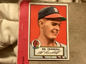 1952 Topps - Del Crandall #162 Red Back - Near Mint - Great Corners - No Creases - Picture 1 of 2