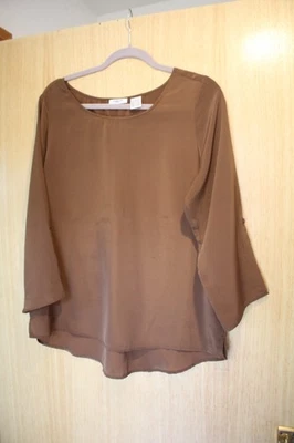 La Redoute Golden Brown Ladies Blouse Size UK16 - Image 1 of 4