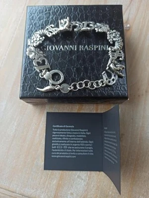 Bracciale donna Raspini argento 925 Snodo Portafortuna originale con scatola - Immagine 1 di 4