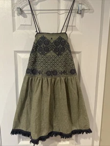 Y2K Babydoll Top Women Embroidered Boho Fairy Festival VTG Med-LG - Picture 1 of 9