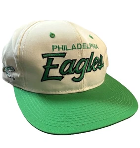 De colección Philadelphia Eagles Snapback Gorra Deportes Especialidades Sarga Script - Imagen 1 de 4