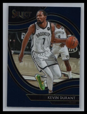 2020-21 Panini Select #259 Kevin Durant Base Retail Blue Courtside Brooklyn Nets - Image 1 of 2