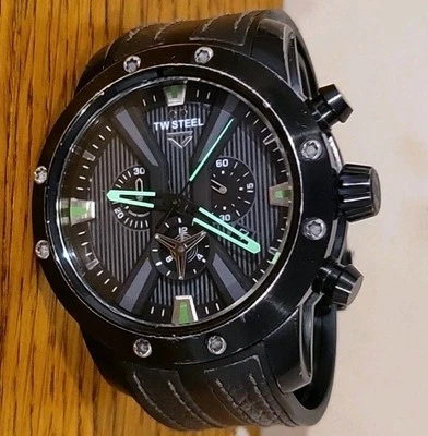 TW СТАЛЬНЫЕ ЧАСЫ. VELOCE ОГРАНИЧЕННЫЙ ВЫПУСК. НОМЕР 0164/1000. СИЛИКОНОВЫЙ РЕМЕШОК. GT 12 - Изображение 1 из 4