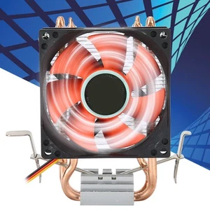 Mini Cpu Cooler 2 Heatpipes High Air Low Noise Fan Radiator For 775Am DTS - Afbeelding 1 van 9