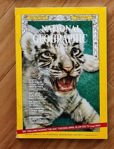 National Geographic April 1970; White Tiger; Vikings; S Australia; Ladybugs - Picture 1 of 3