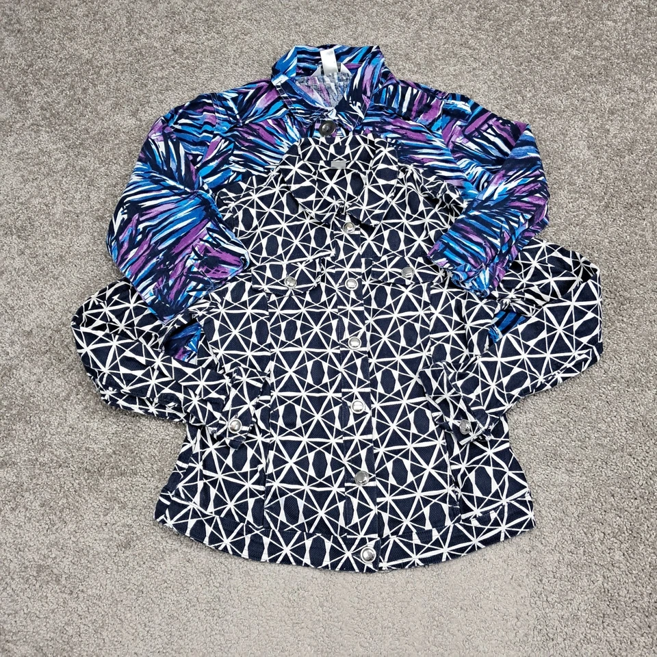 Christopher & Banks Women's Pair Of Button Up Jackets Multicolor Petite Small - Image 1 of 4