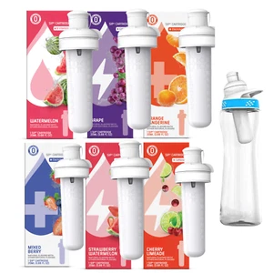 Cirkul Compatible 22oz Water Bottle – Includes 4 Flavor Cartridges – BPA-Free - Picture 1 of 3