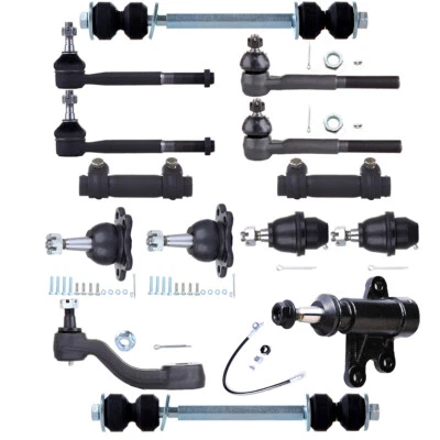 14Pcs Front Ball Joints Tie Rods Suspesion Kit For 1995-1999 GMC K1500 Suburban - Image 1 of 4