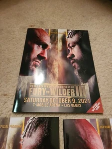 Tyson Fury Vs. Deontay Wilder 3 Official Program - Picture 1 of 8