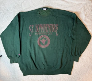 Vintage St Bonaventure University Crewneck Sweatshirt XL Jansport - Picture 1 of 10