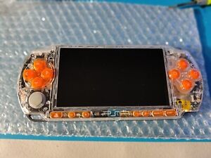 Sony PSP 3000 Console System Transparent w Color Buttons Custom style import