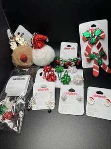 NEW Christmas Claire's Jewelry Lot New With Tags Earrings, Necklaces Etc. - Picture 1 of 8