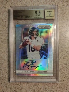 2013 Panini Prizm #73 Peyton Manning Auto Prizm 2/5 BGS 9.5/10 True Gem Mint - Picture 1 of 3