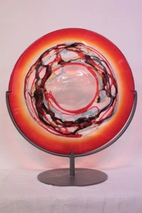 Piatto / Dish in Vetro / Glass di Murano Made in Murano firma Sergio Costantini - Foto 1 di 9