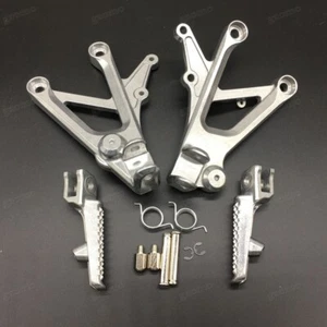 Soporte de reposapiés para pie delantero plateado Honda CBR600 F4/F4i apto para 1999-2006 - Imagen 1 de 7