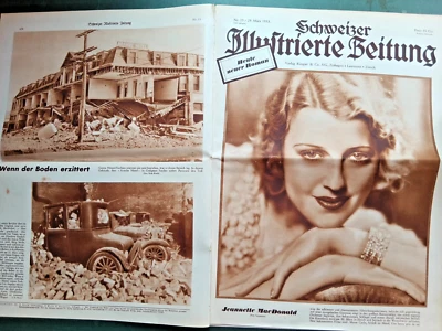 1933 H. 13 - CODONAS TRAPEZ Schweizer Illustrierte Zeitung circus cirque circo - Bild 1 von 3