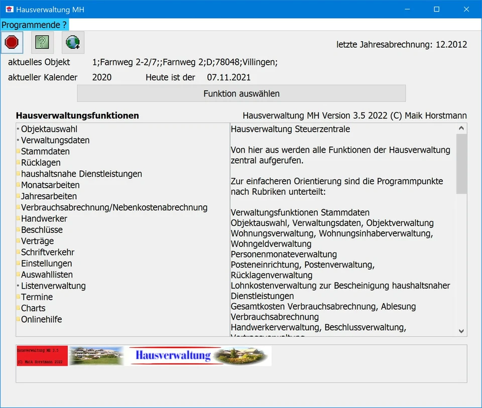 Hausverwaltung MH 3.5 WEG Abrechnung und Nebenkostenabrechnung  DownloadLink - Bild 1 von 1