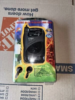 NEW - COBY CX-17 New Portable AM/FM TV & Weather Band RADIO Antenna - Image 1 of 4