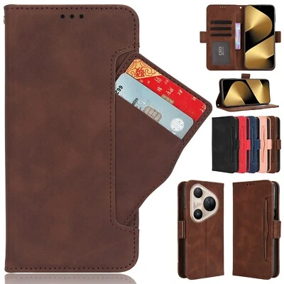 For Huawei Pura 80 Ultra, Separable Card Slot Leather Wallet Stand Case Cover - Image 1 of 4
