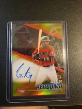 2021 Bowmans Best Geraldo Perdomo Rookie RC On Card Auto Gold /50