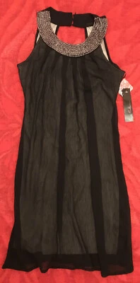 E-vie Beaded Ocassion Sleeveless Dress. Size 10. BNWT. RRP £20. - Image 1 of 4